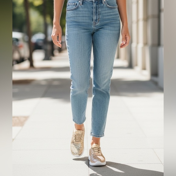 Women’s Rose gold glitter sneakers - Picture 5 of 5